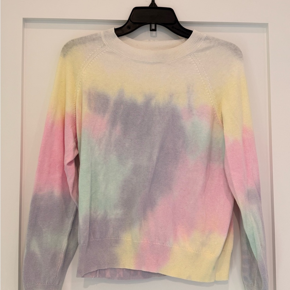 27 Miles Knit Cashmere Pullover Sweater - Tye Dye